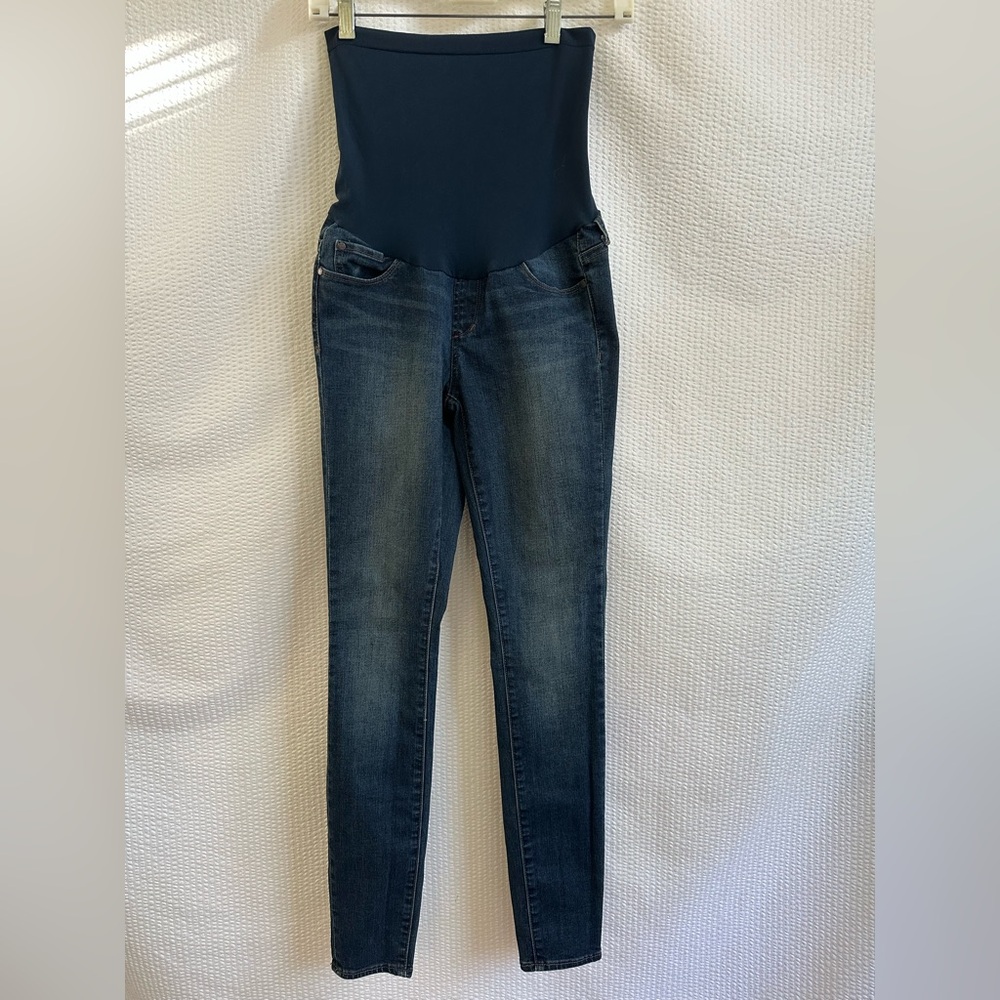 ARTICLES OF SOCIETY Maternity Skinny Jeans Blue Denim Full Panel Size 25